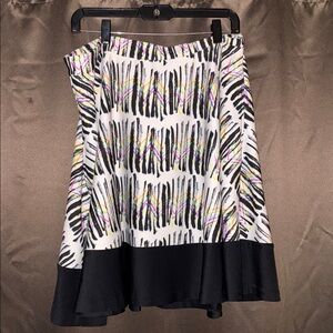 Jete Stylish Multicolor Patterned Women's Skirt | Size XL